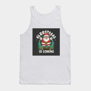 Santa on skateboard Tank Top